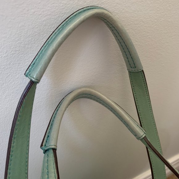 Coach Sea Foam Green Tote - Picture 4 of 5